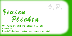 vivien plichta business card